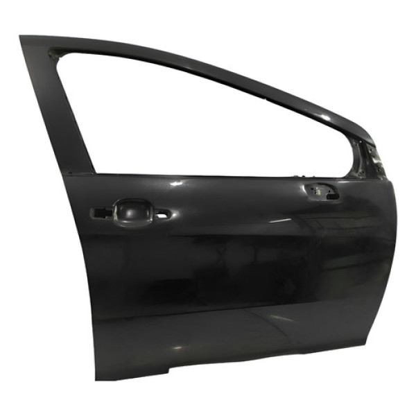 Porta Dianteira Direita Peugeot 308 2012/2018 Preto Dianteira Direita Preto