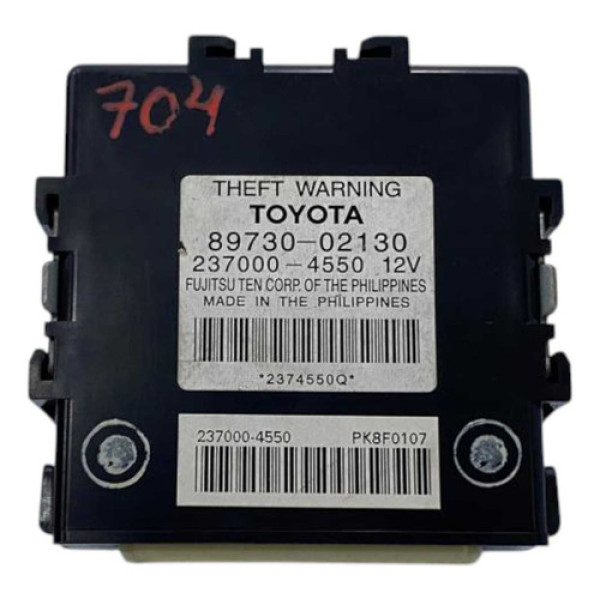 Módulo Alarme Toyota Corolla 2.0 Aut  2009/2014