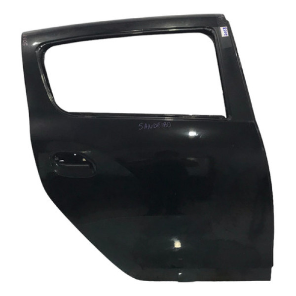 Porta Traseira Direita Renault Sandero 2015/2021 Traseira Direito Preto