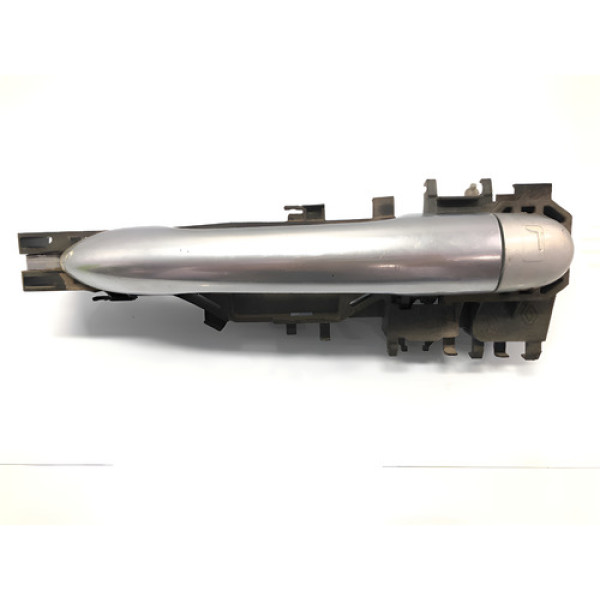 Maçaneta Externa Dianteira Esquerda Renault Megane 2006/2012 Prateado