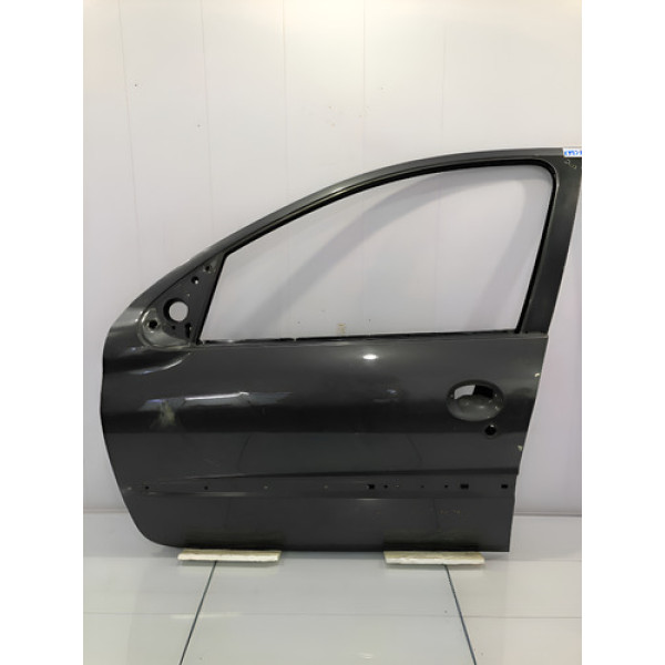 Porta Dianteira Esquerda Peugeot 207 Passion 2007/2015 Dianteira Esquerda Cinza-escuro