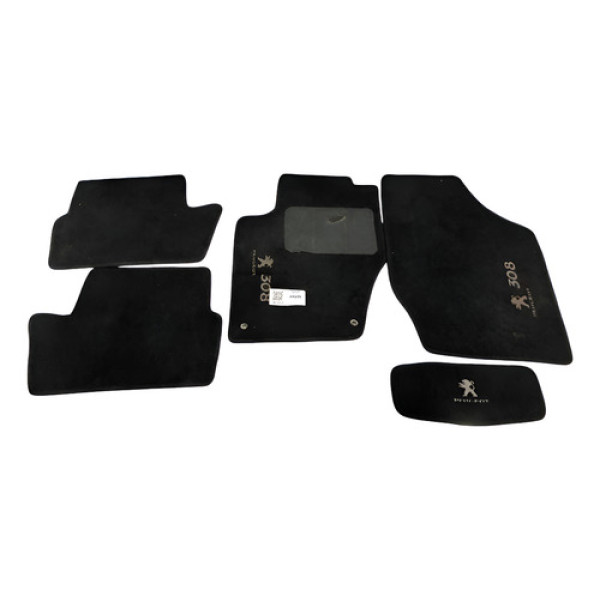 Jogo Tapetes Original Peugeot 308 2012/2018 Preto