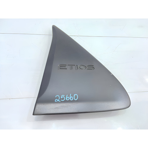 Moldura Porta Traseira Esquerda Toyota Etios Traseira Esquerdo Preto