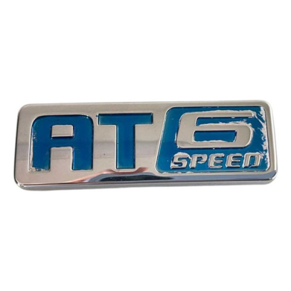 Emblema At 6 Speed Capo Traseiro Gm Cobalt 2014 Azul