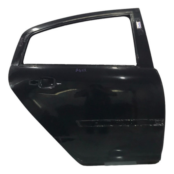 Porta Traseira Direita Chevrolet Agile 2008/18 Traseira Direito Preto