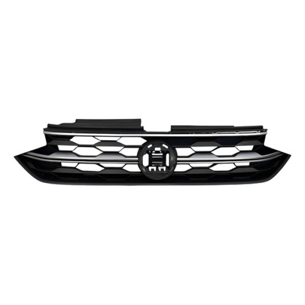 Grade Central Do Para-choque C/detalhe Vw Nivus 2021/2023 Fosco