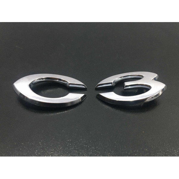 Emblema Capô Traseiro Citröen C3 2003/2008