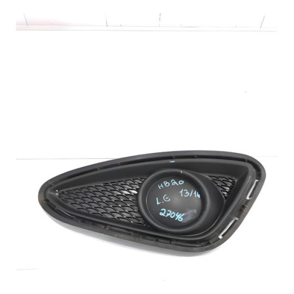 Grade Farol De Milha Lado Esquerdo Hyundai Hb20 2013/2016 Preto Esquerdo