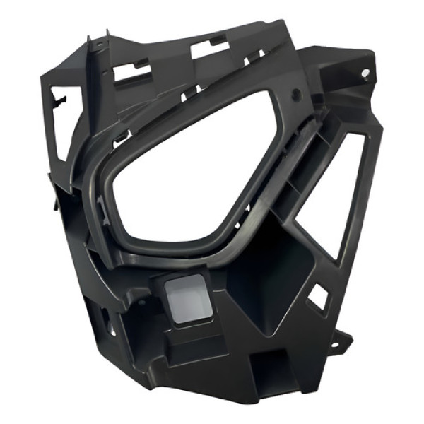 Grade Farol De Milha Lado Esquerdo Volkswagen Nivus 2021/23 Preto Esquerdo