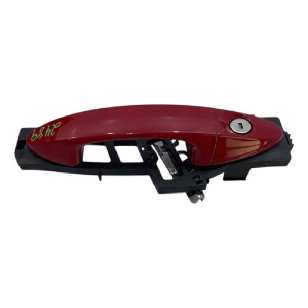 Maçaneta Externa Porta Dianteira Esquerda Ford Ka 2014/2021 Vermelho Dianteira