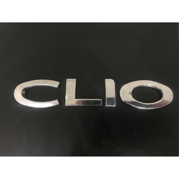 Emblema Clio Capô Traseiro Renault Clio 2015
