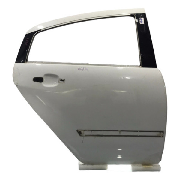 Porta Traseira Direita Chevrolet Agile 2008/2018 Traseira Direito Branco