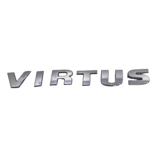 Emblema Virtus Capo Traseira Volkswagen Virtus 2018/2023 Cromado