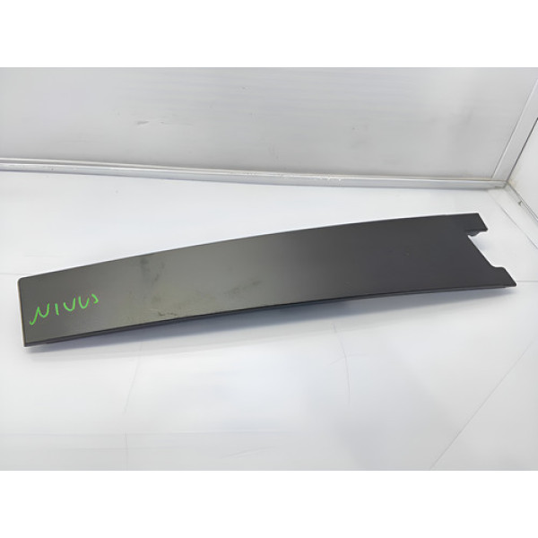 Moldura Coluna Porta Traseira Volkswagen Nivus 2020/2022 Preto Traseira Esquerdo