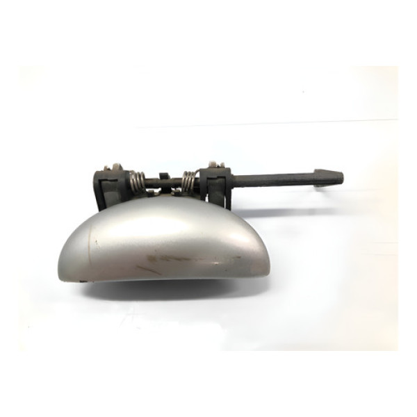Maçaneta Externa Dianteira Esquerda Peugeot 207 2007/2015 Prateado