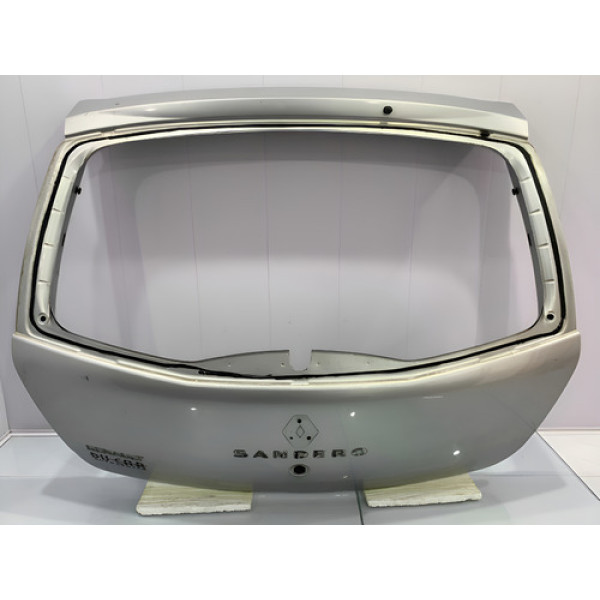 Capô Tampa Traseiro Renault Sandero 2007/2014 C/ Detalhe Prateado