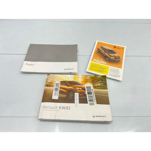 Kit Guia Manual Do Proprietario Renault Kwid 2017/2021