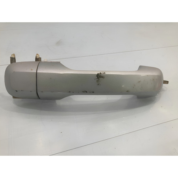 Maçaneta Externa Traseira Direita Prata Ford Fiesta 03/14 Prateado