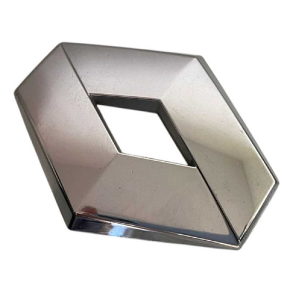 Emblema Renault Capo Traseiro Renault Sandero 2013/2019 Prata