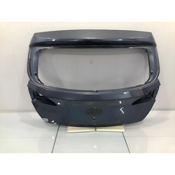 Capo Tampa Traseira Hyundai Hb20 Hatch 2013/18 Com Detalhe  Azul-aço