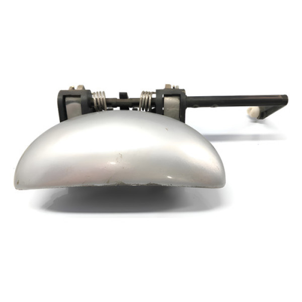 Maçaneta Externa Dianteira Esquerda Peugeot 207 2007/2015 Prateado