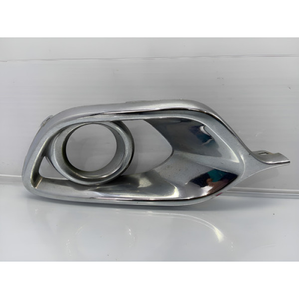 Moldura Milha Esquerdo Cromada Renault Sandero 2015/2019 Cinza Esquerdo