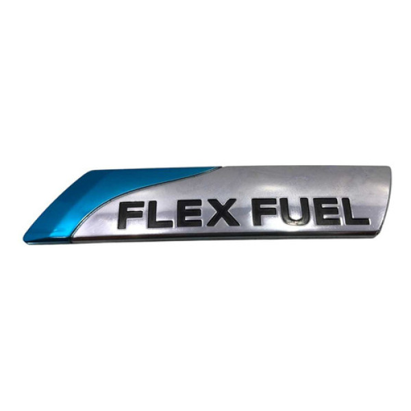 Emblema Traseiro Flex Fuel March 1.6 2012/2020 52171 Prateado