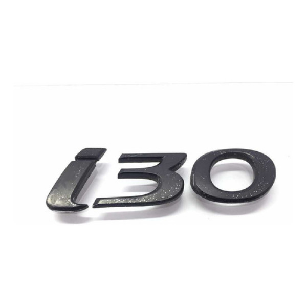 Emblema I30 Preto Capo Traseiro Hyundai I30 2008/2012