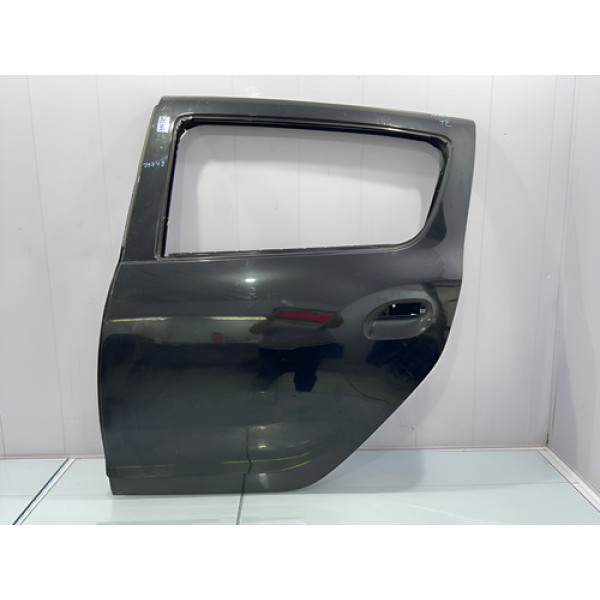 Porta Traseira Esquerda Renault Sandero 2015/2020 Traseira Esquerdo Preto