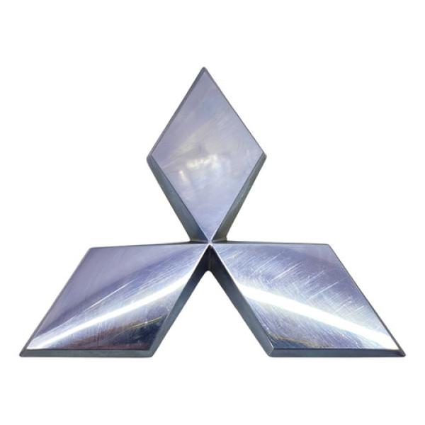 Emblema Tampa Traseira Mitsubishi Asx 2011/2015 49013 Cinza