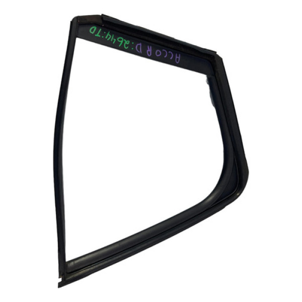 Borracha Vidro Fixo Traseira Direita Honda Accord 2008/2009 Preto