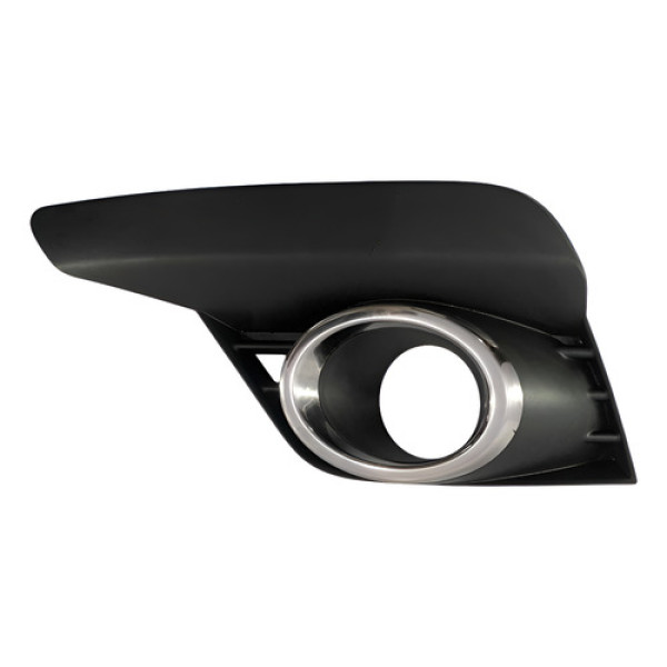 Moldura Milha Esquerdo Renault Sandero Logan 2018/2021 Preto Esquerdo