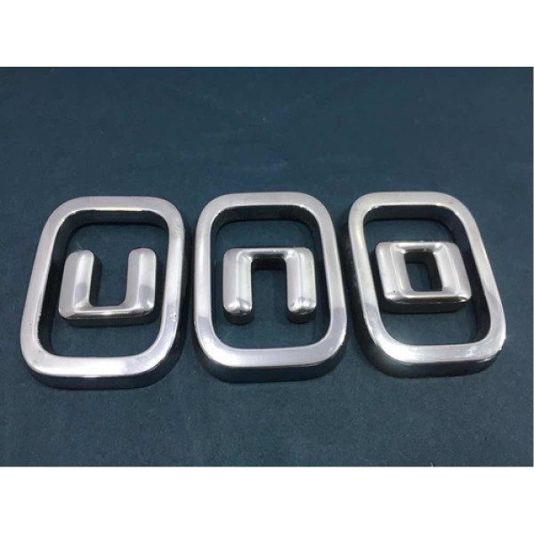 Emblema Uno Traseiro Cromado Fiat Vivace 2012....