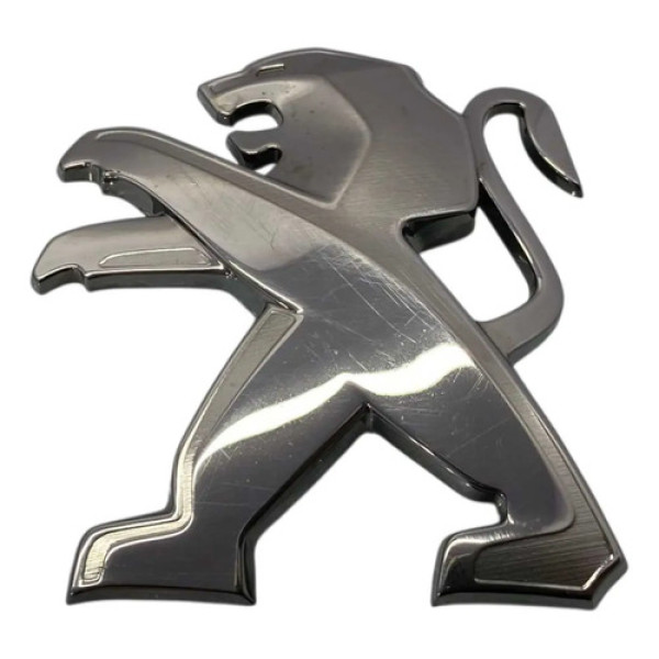 Emblema Logo Peugeot 208 2021/2026 24898 Prateado