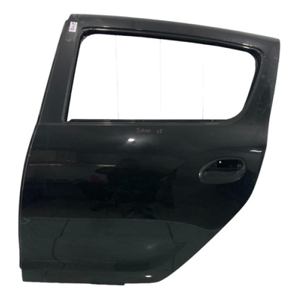 Porta Traseira Esquerda Renault Sandero 2015/2021 Traseira Direito Preto