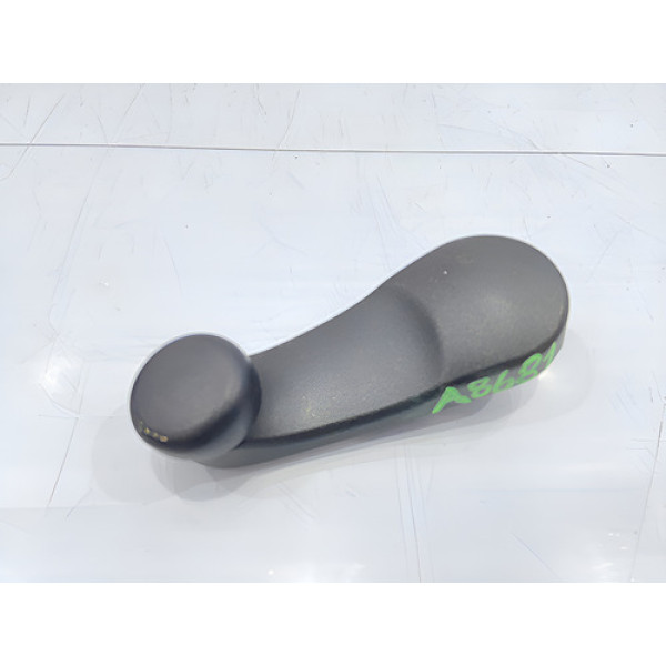 Manivela Vidro Porta Traseira Esquerda Fiat Uno 2011/2021 Preto