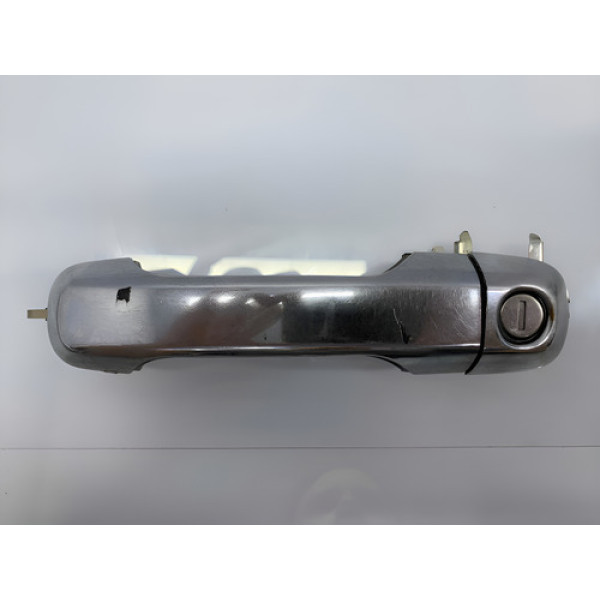 Maçaneta Externa Dianteira Esq Ford Ecosport 03/12 C/detalhe Prateado