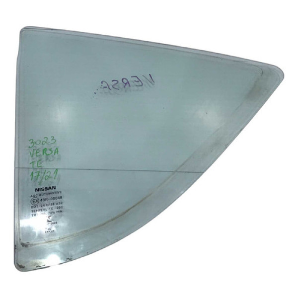 Vidro Vigia Lateral Traseiro Esquerdo Nissan Versa 2011/2021