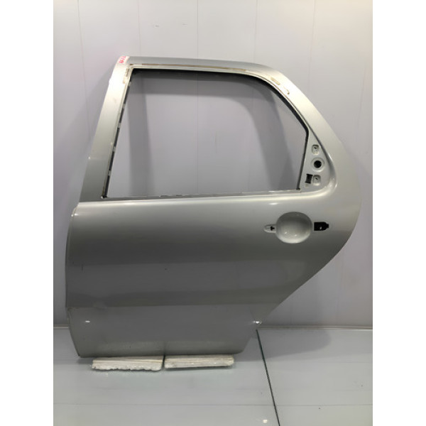 Porta Traseira Esquerda Fiat Palio Economy 2005/2016 Traseira Esquerda Prateado