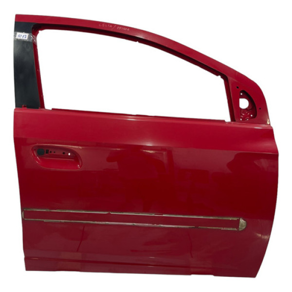 Porta Dianteira Direita Chevrolet Onix Prisma 2013/2019 Dianteira Direito Vermelho