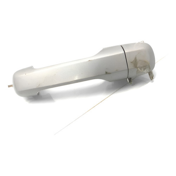 Maçaneta Externa C/detalhe Porta D.e Ford Fiesta 2003/2014 Prateado