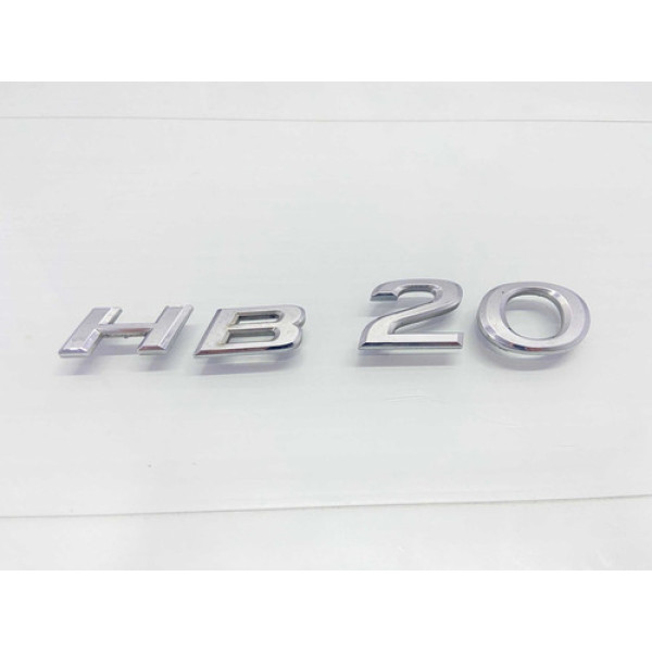 Emblema Hb20 Capô Traseiro Hyundai Hb20 2013/2018