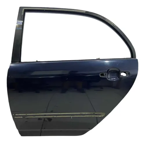 Porta Traseira Esquerda Toyota Corolla 2003/2008 17513 Traseira Esquerdo Preto